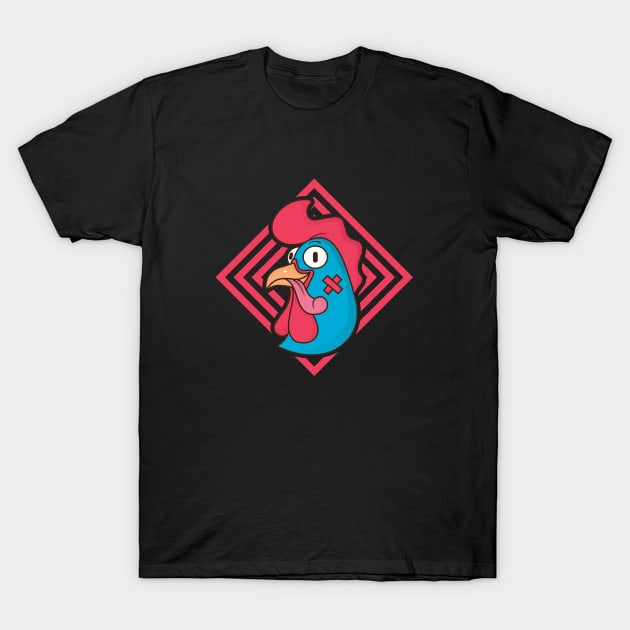 cool rooster T-Shirt by dadudoz
